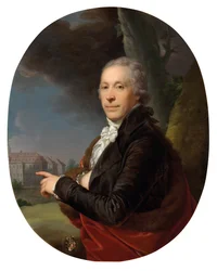 Porträt des österreichischen Papierfabrikanten Ignaz Theodor Pachner